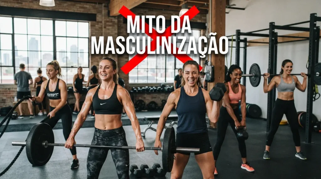 Mulheres ficam musculosas facilmente com musculação